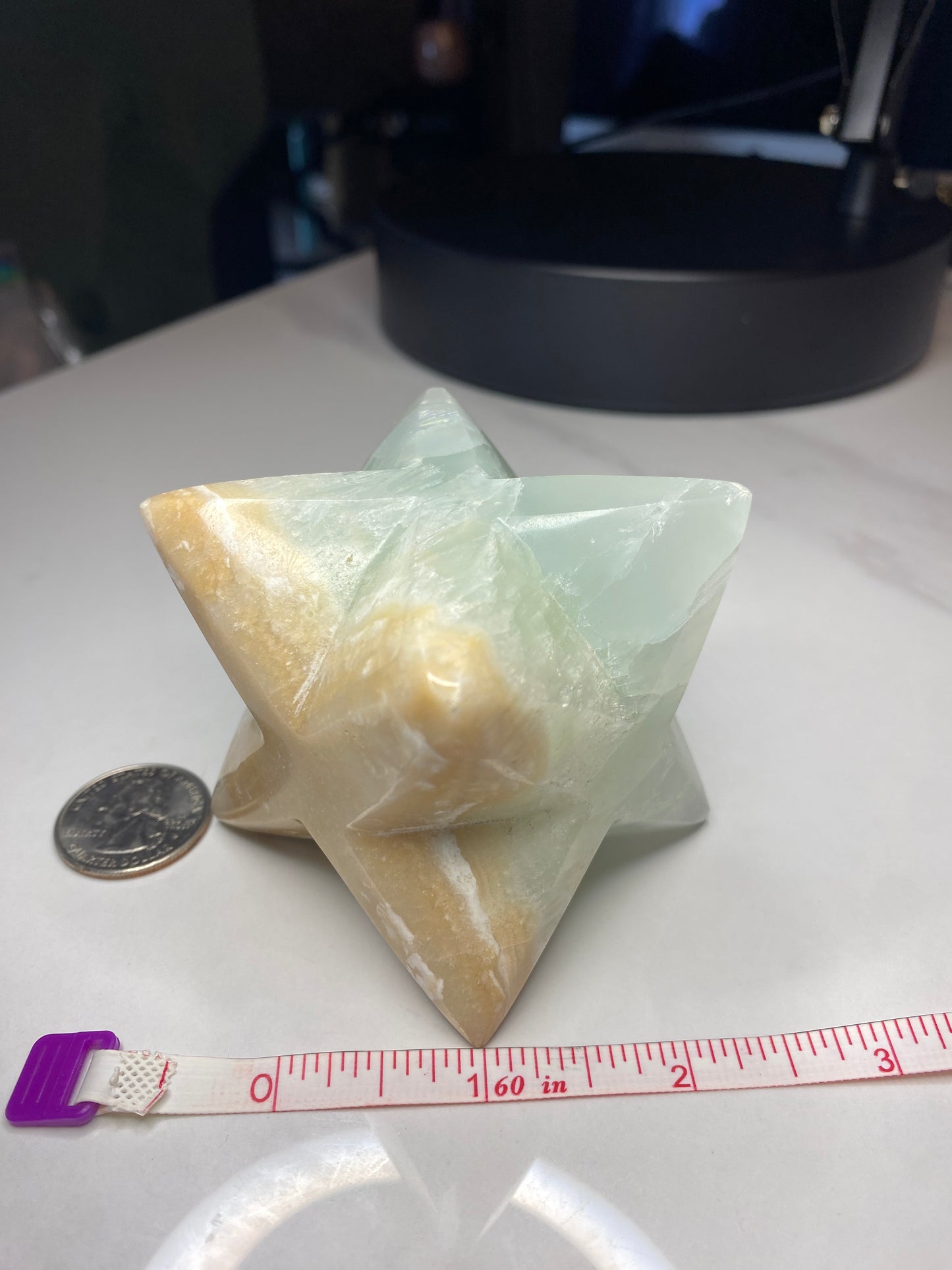 Caribbean Calcite Merkaba Grade AAA - Pakistan - Stone of Calm