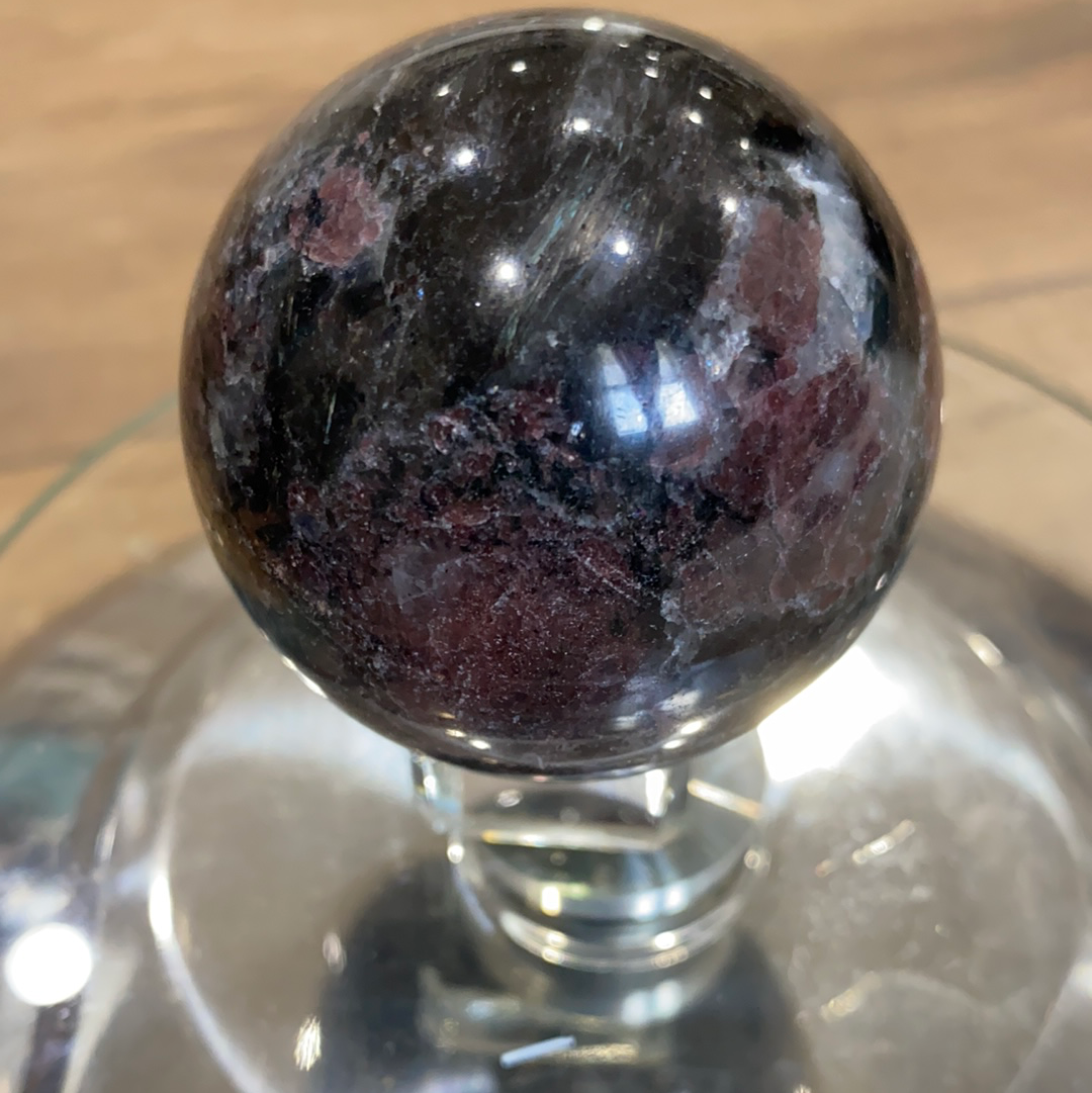 Astrophyllite / Garnet Sphere - The Healing Collective NY 