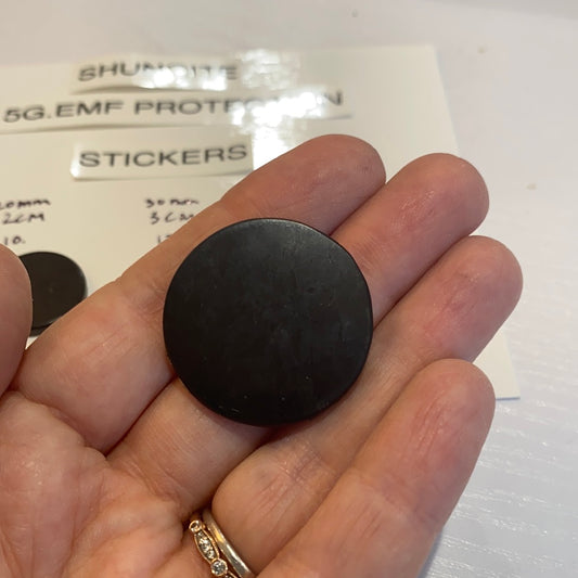 Shungite electronic sticker. (20mm) - The Healing Collective NY 