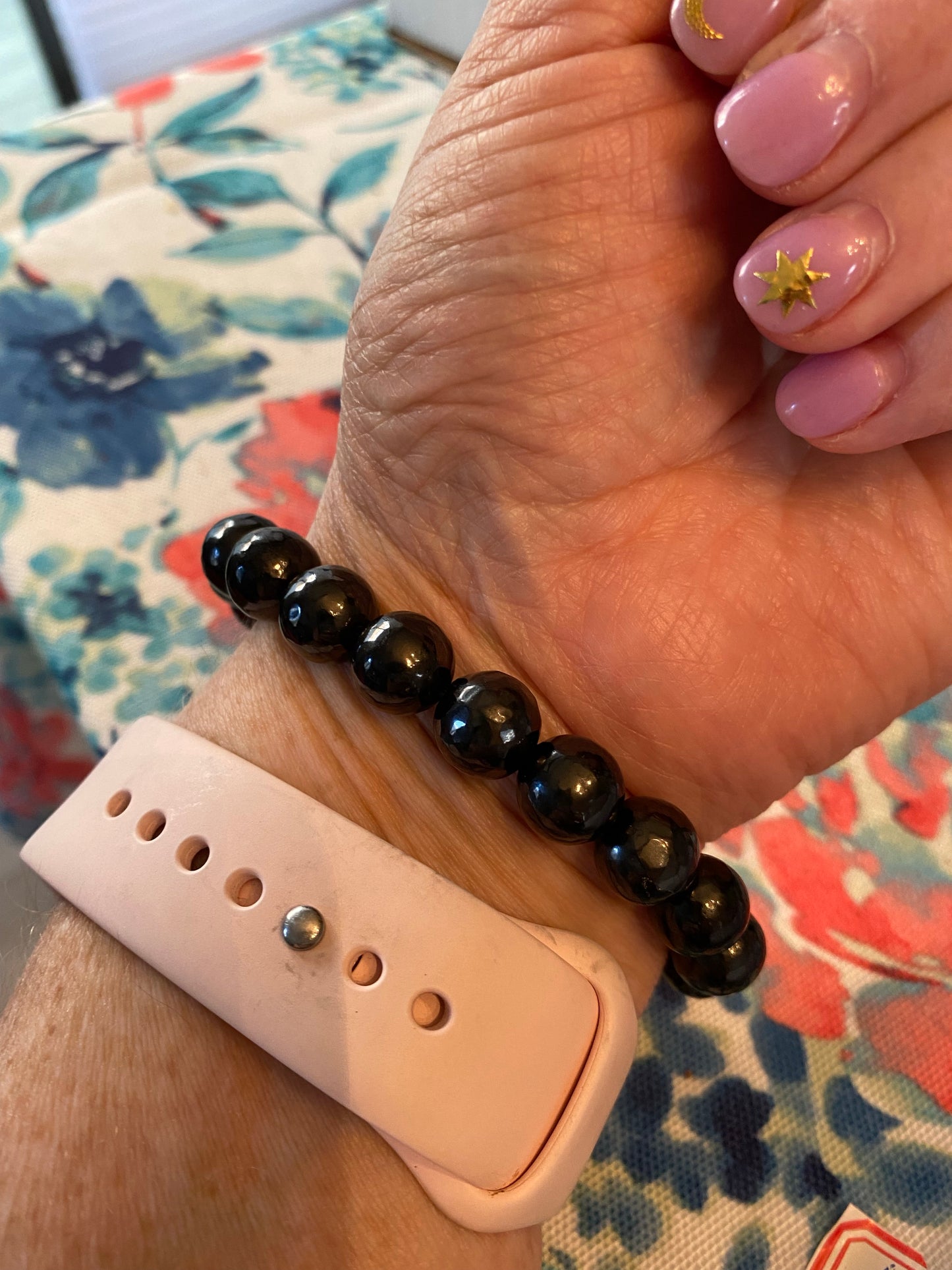 Shungite Beaded Bracelet 10mm - The Healing Collective NY 