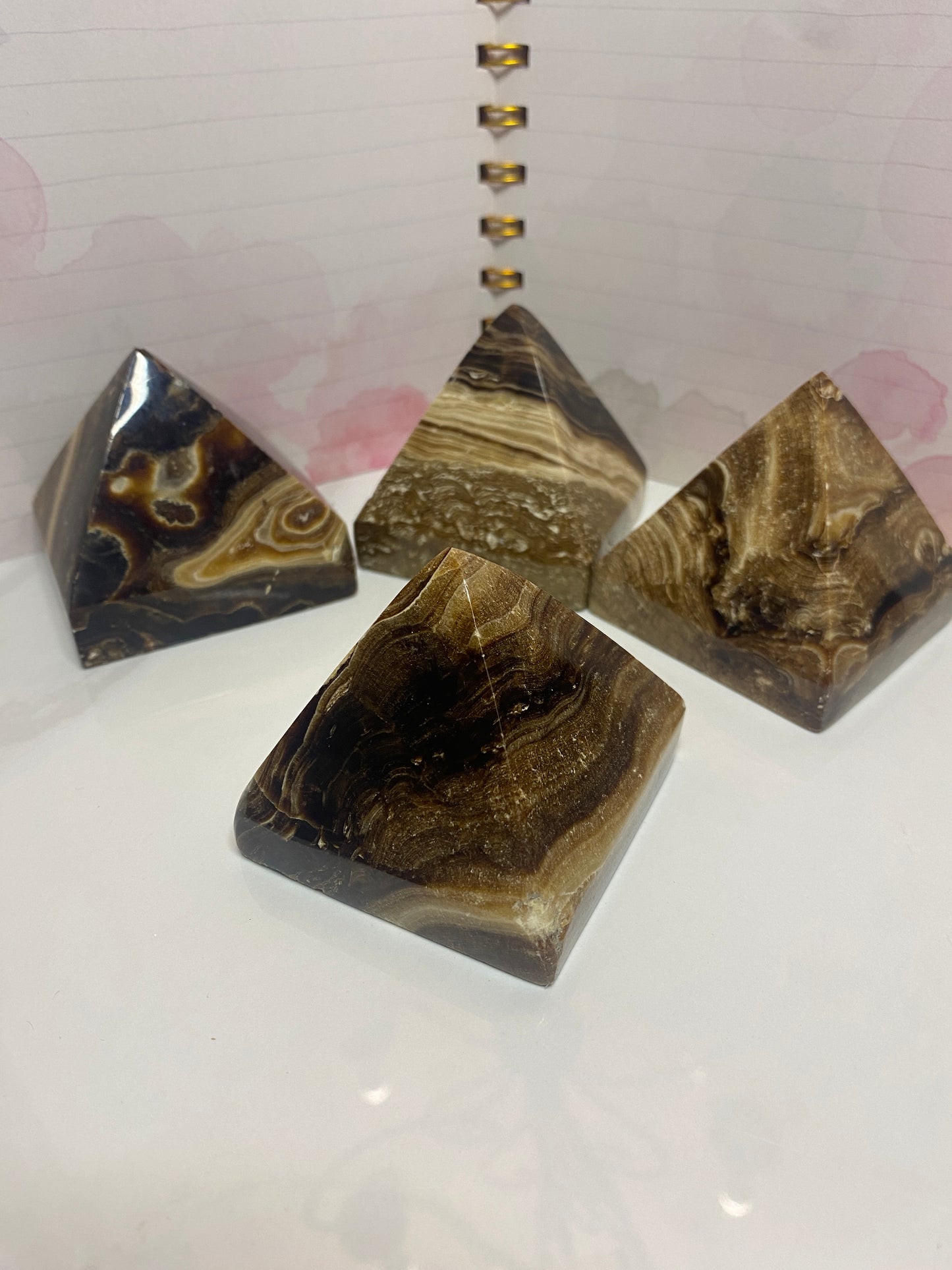 Chocolate Calcite Pyramid