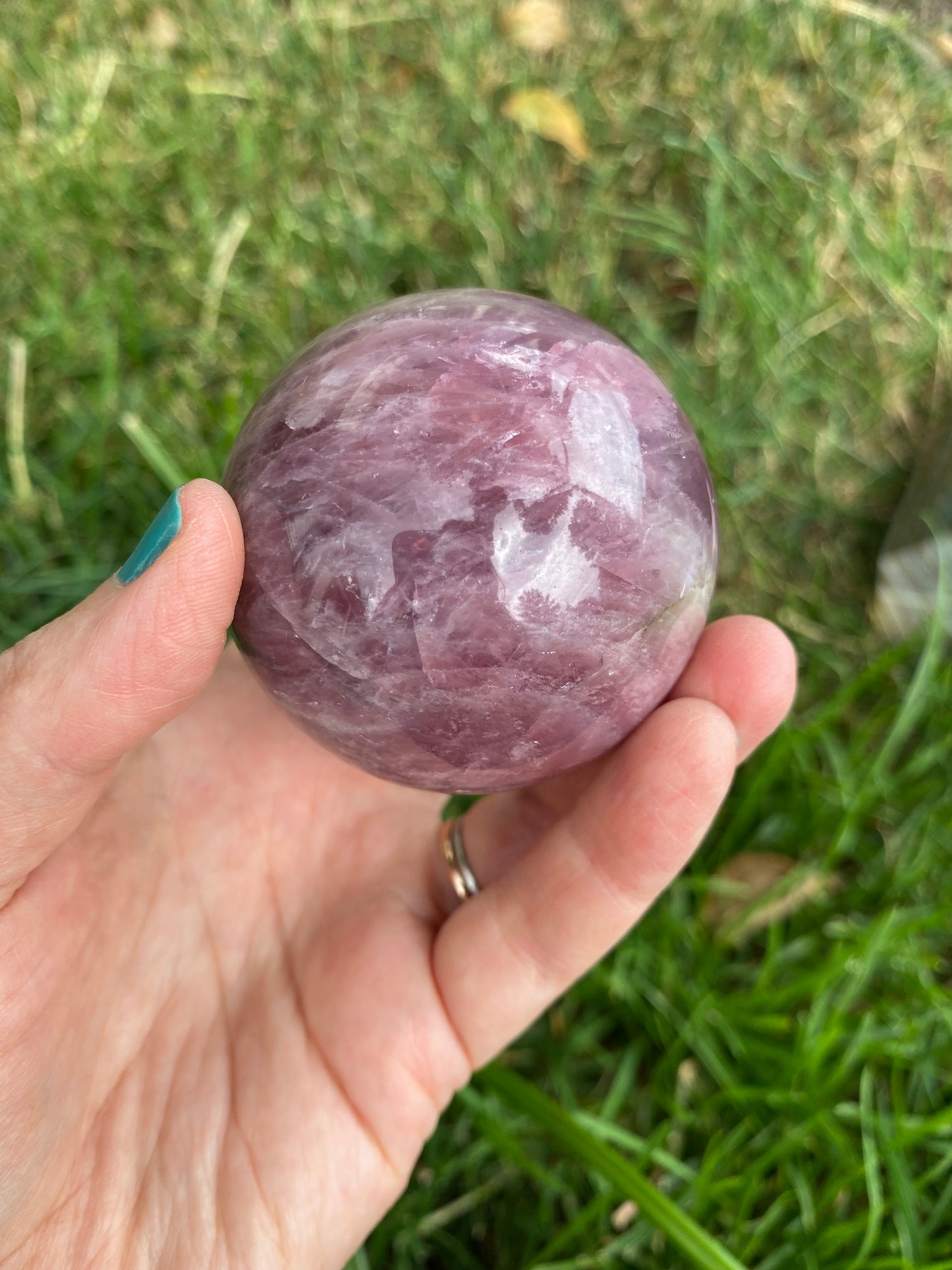 Lavender Rose Quartz Spheres - Super High Quality