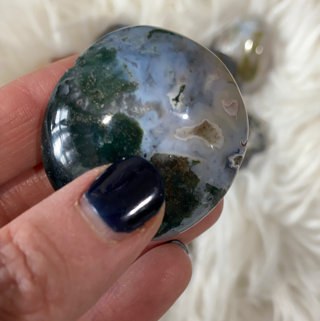 Ocean Jasper Palm Stone - The Healing Collective NY 