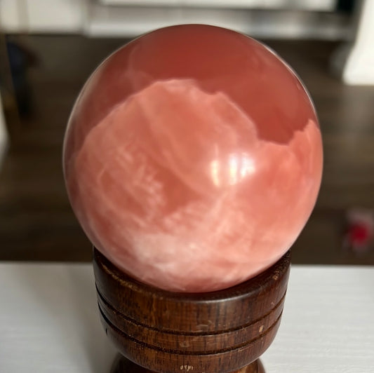 Rose Calcite Sphere - - Cozy Coven