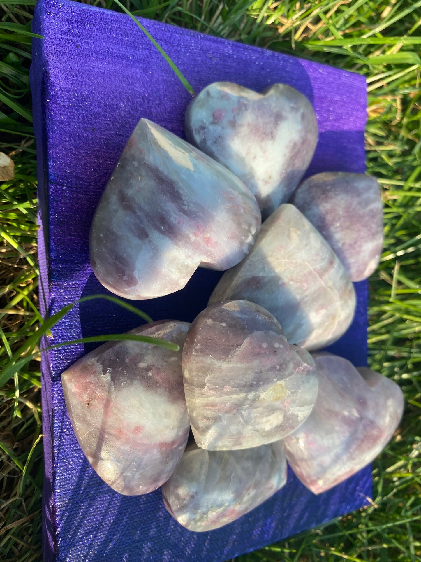 Pink Tourmaline Heart Palmstone