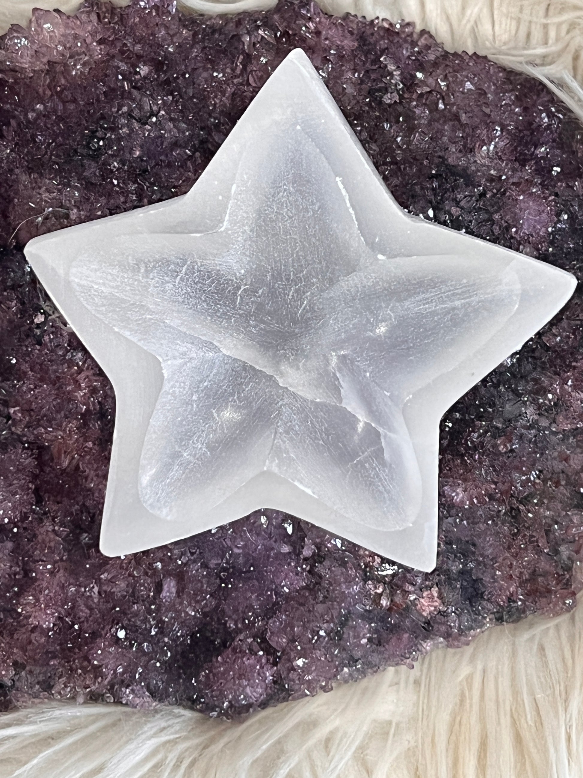 Star Selenite Bowl - The Healing Collective NY 