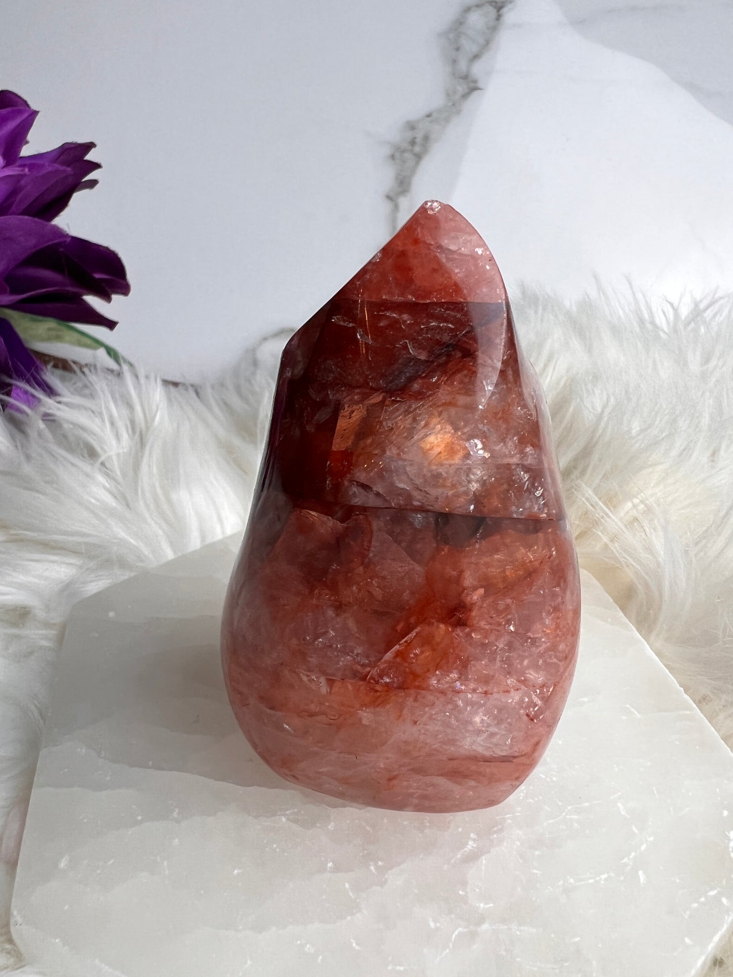 Fire Quartz/ Hematoid Quartz Flame