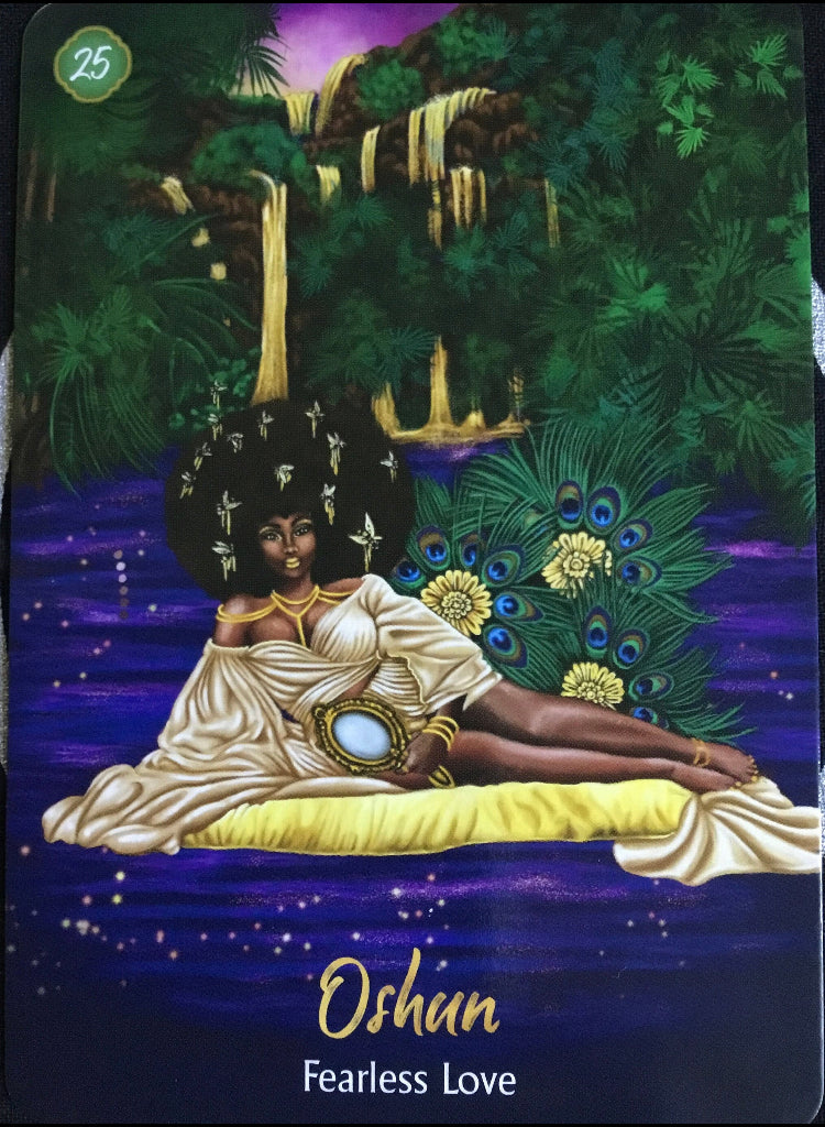 African Goddess Rising Oracle: A 44-Card Deck and Guidebook by Abiola Abrams