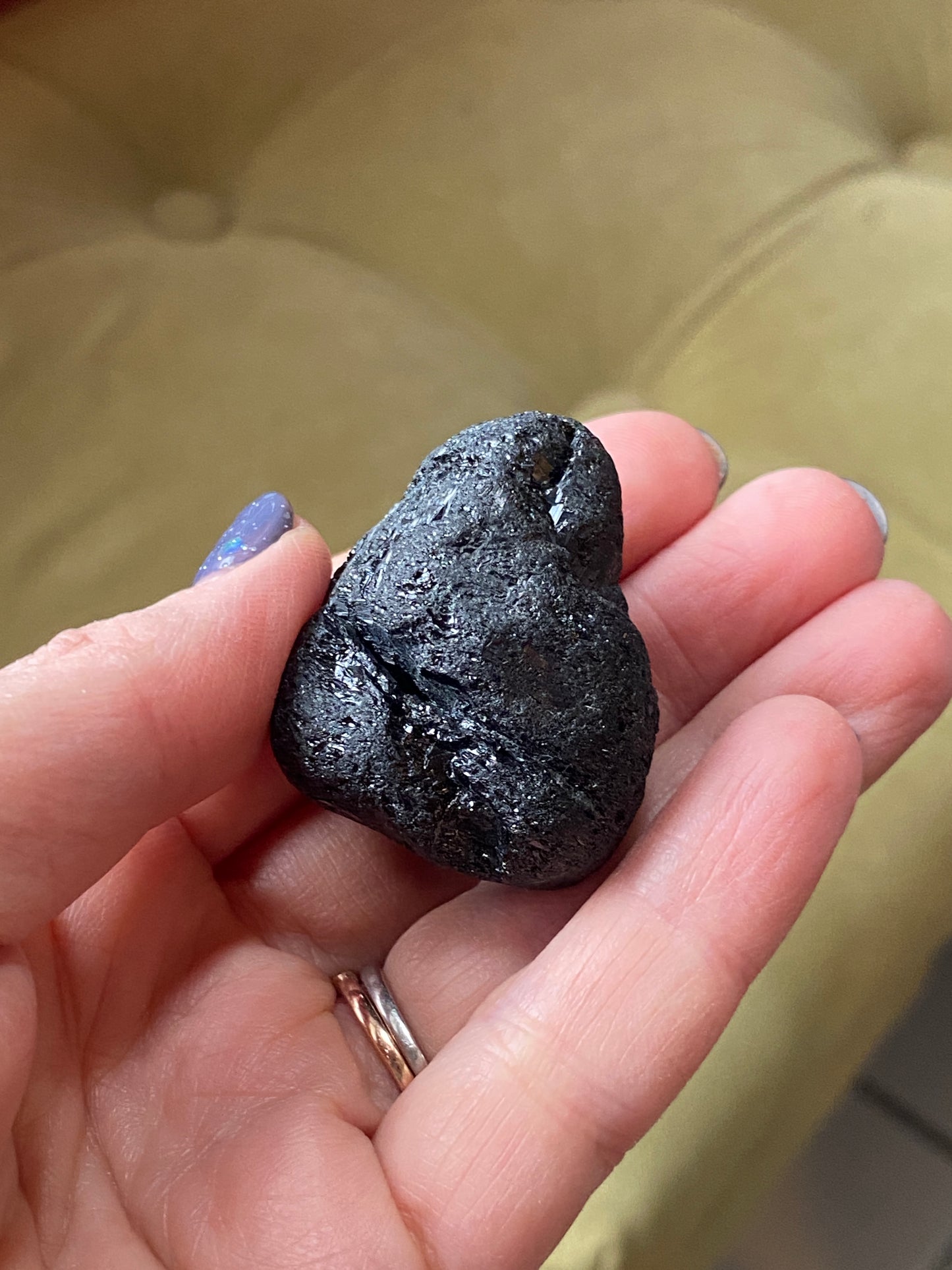 Black Tourmaline River Tumbled