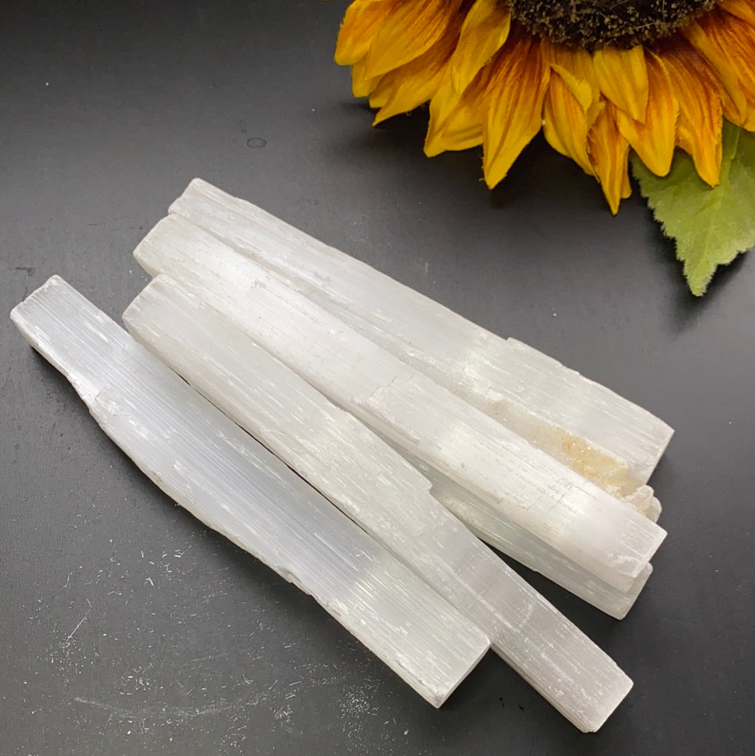 Selenite Stick Long  6" - The Healing Collective NY 