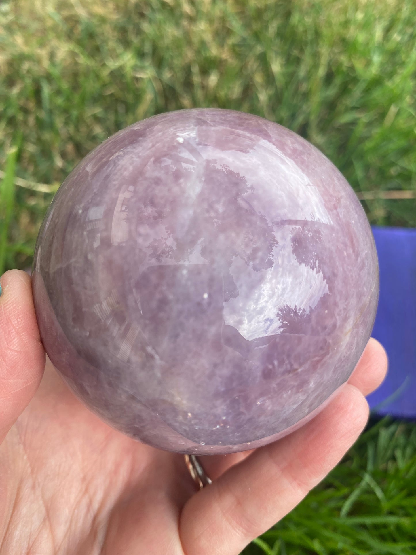 Lavender Rose Quartz Spheres - Super High Quality