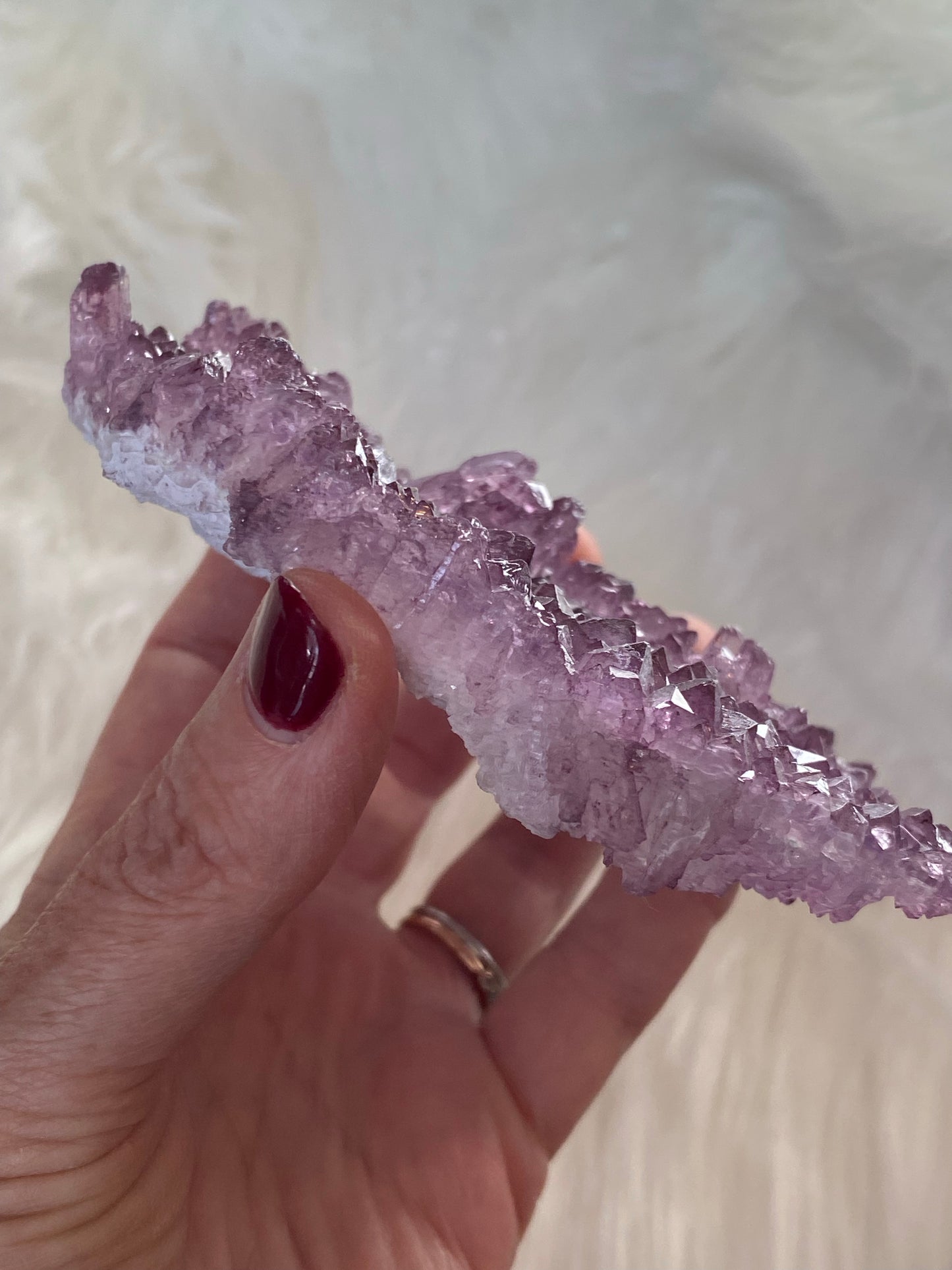 Natural Lavender Amethyst Flower (B) - Cozy Coven