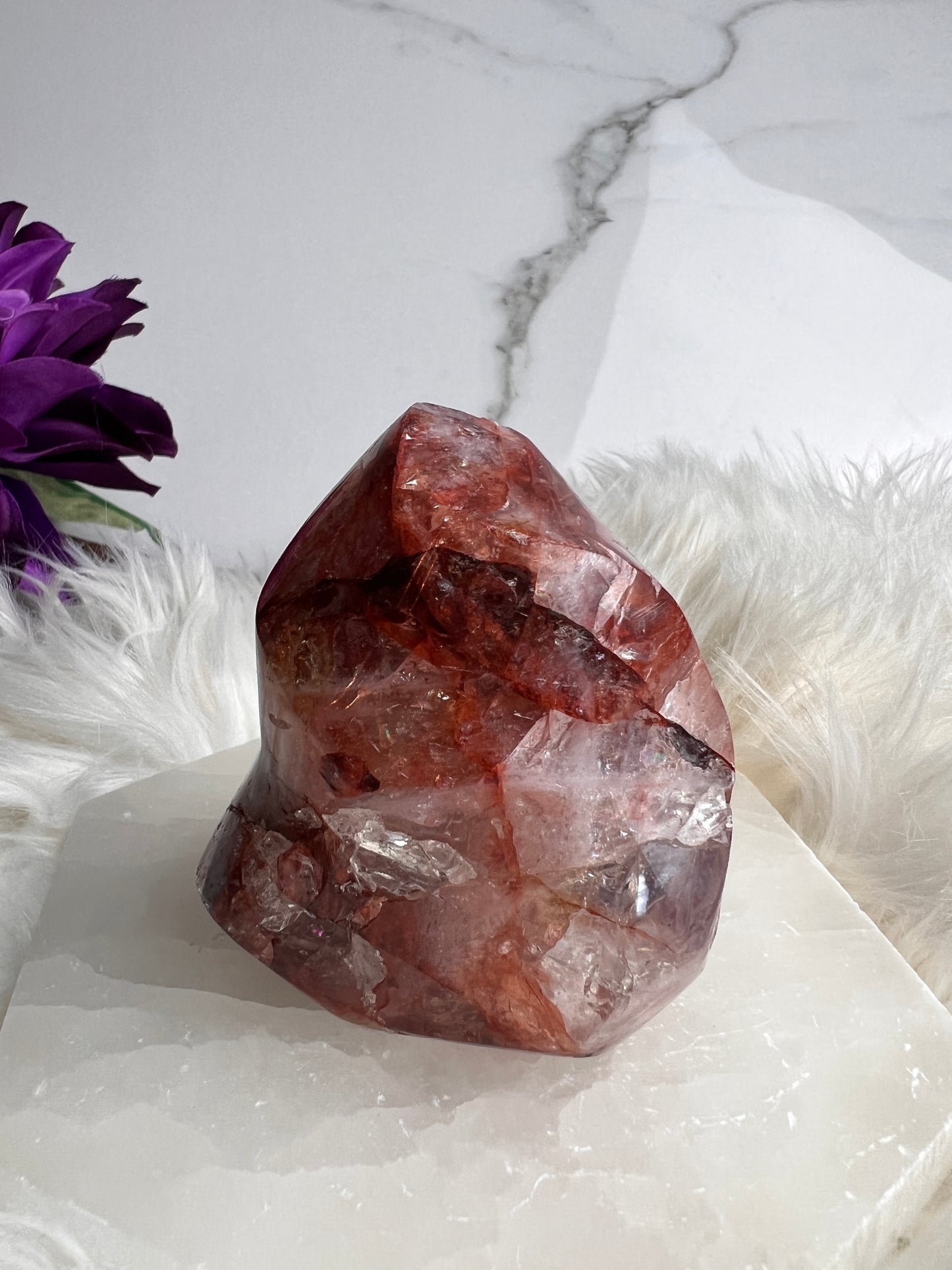 Fire Quartz/ Hematoid Quartz Flame