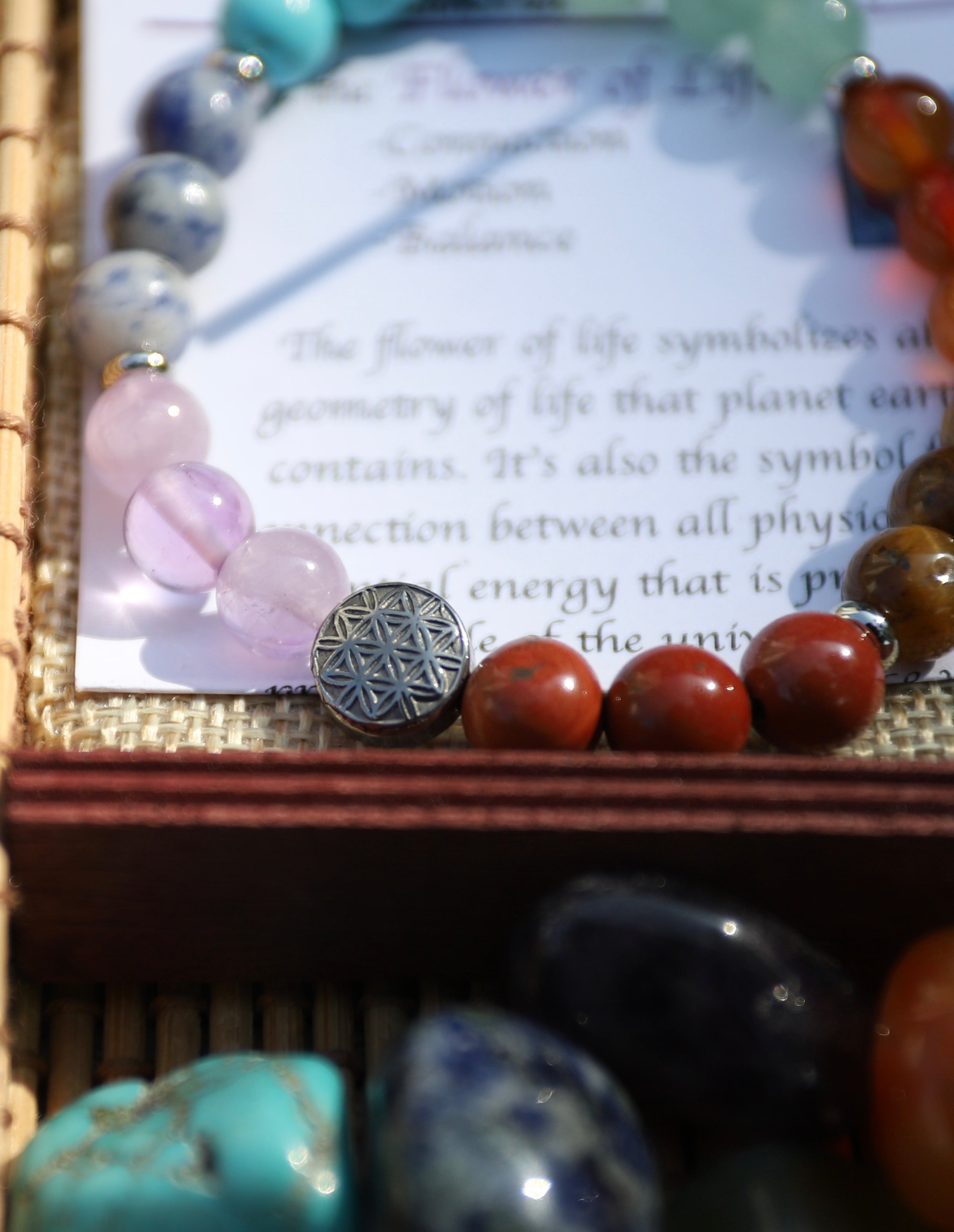 Jewelry,8MM Turquoise Healing 108 Buddhist Prayer Mala Beads Tree of Life 7 Chakra  Bracelet Necklace