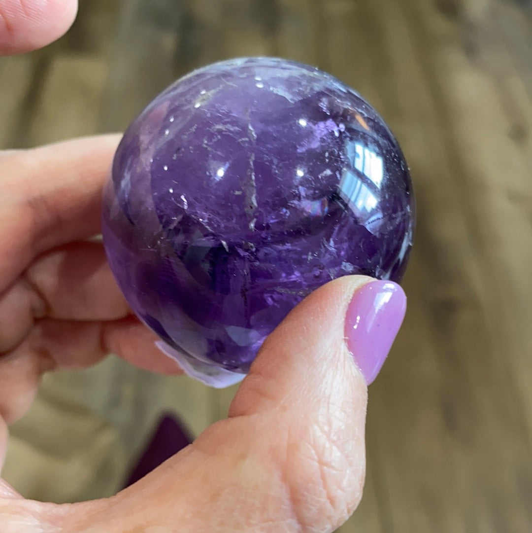 Brazilian Amethyst Spheres AAA Quality - The Healing Collective NY 