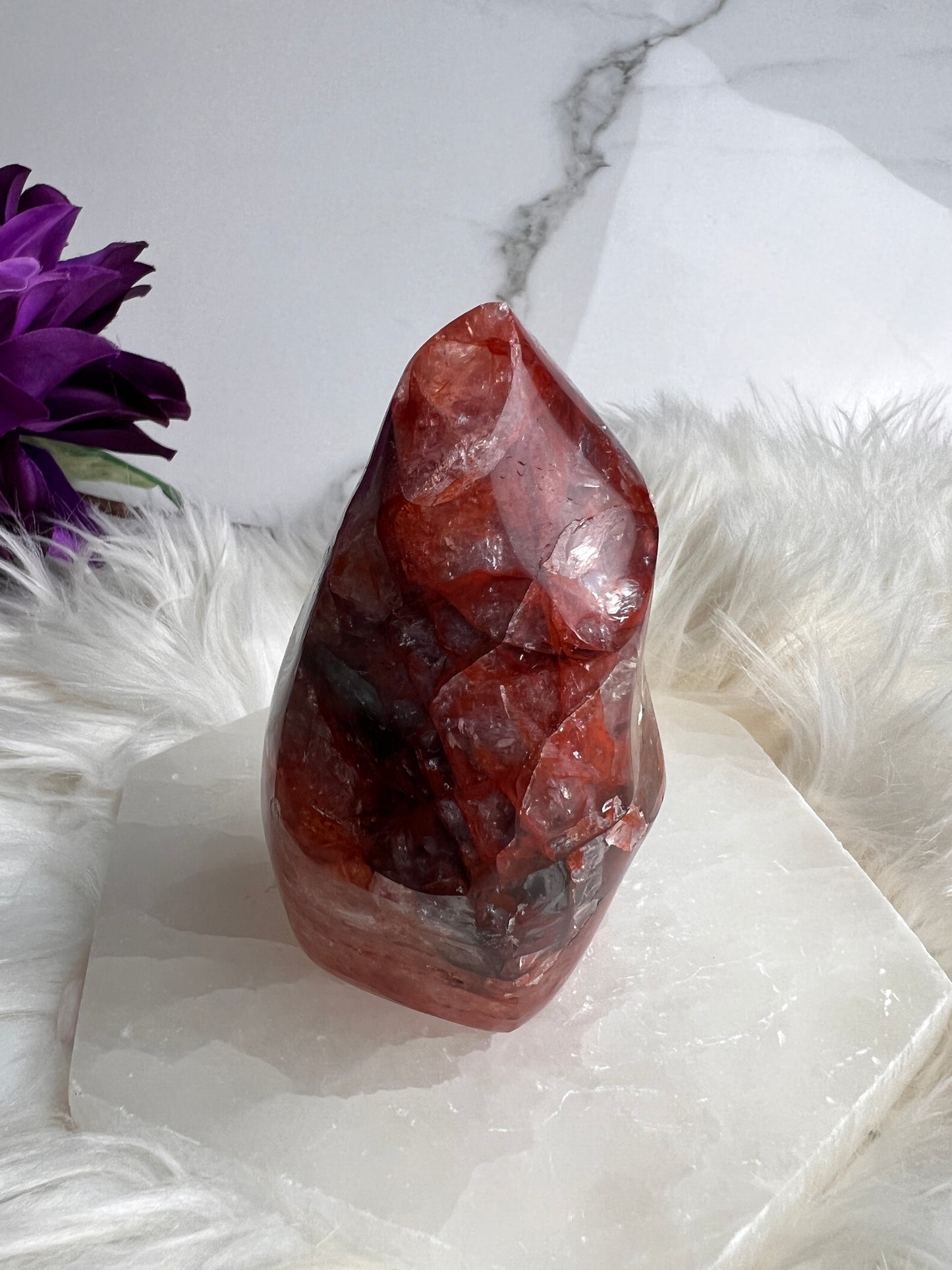 Fire Quartz/ Hematoid Quartz Flame