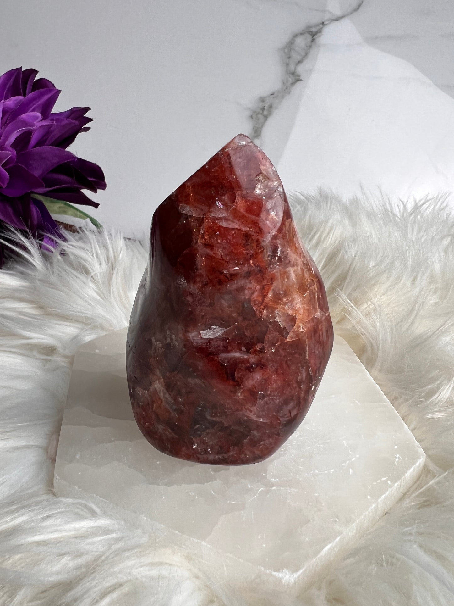 Fire Quartz/ Hematoid Quartz Flame