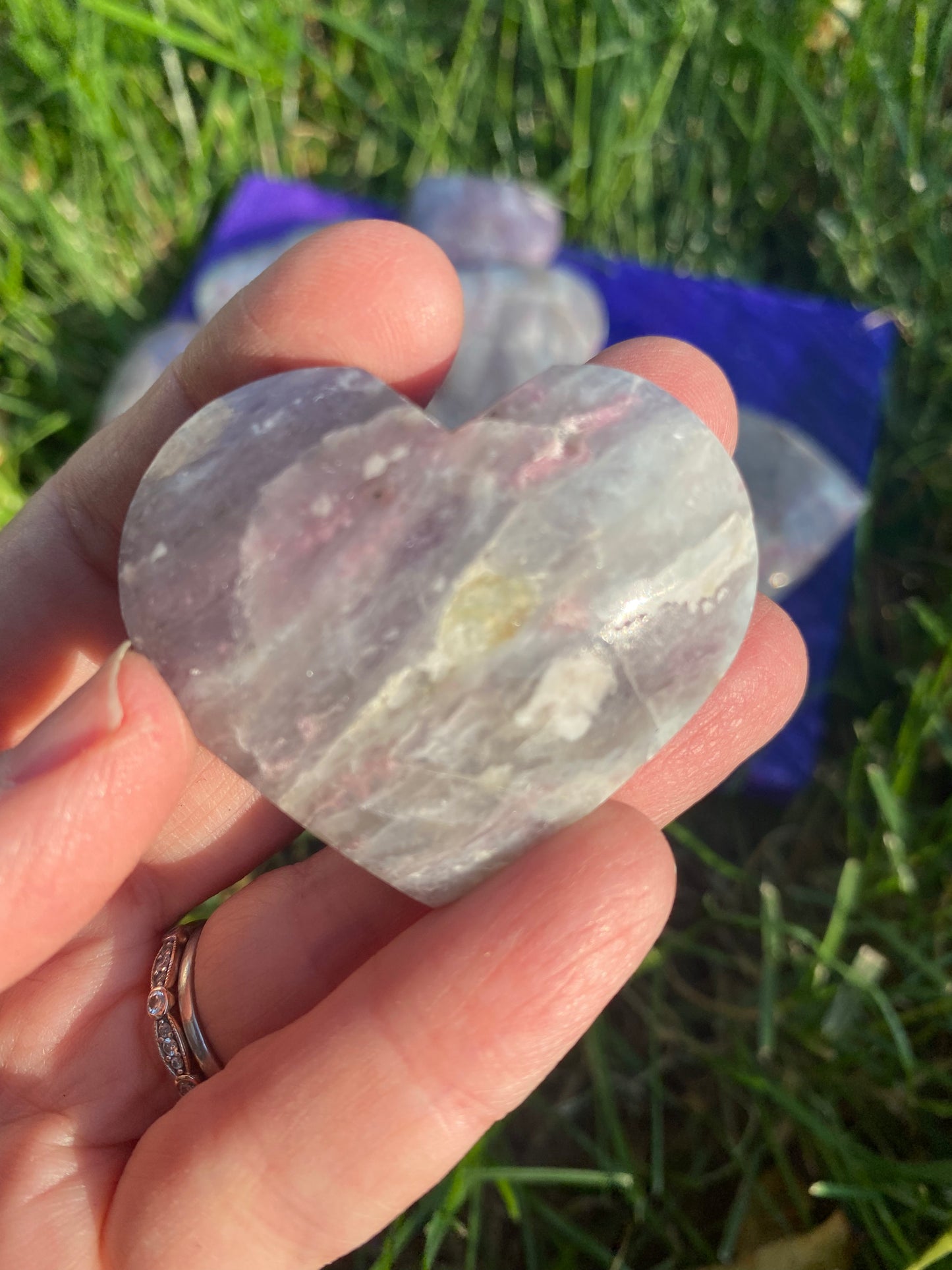 Pink Tourmaline Heart Palmstone