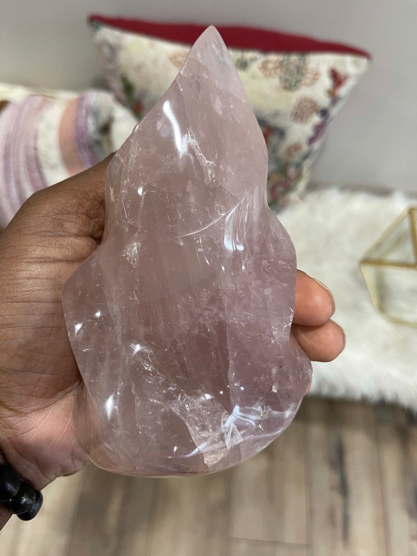 Rose Quartz Flame - Cozy Coven