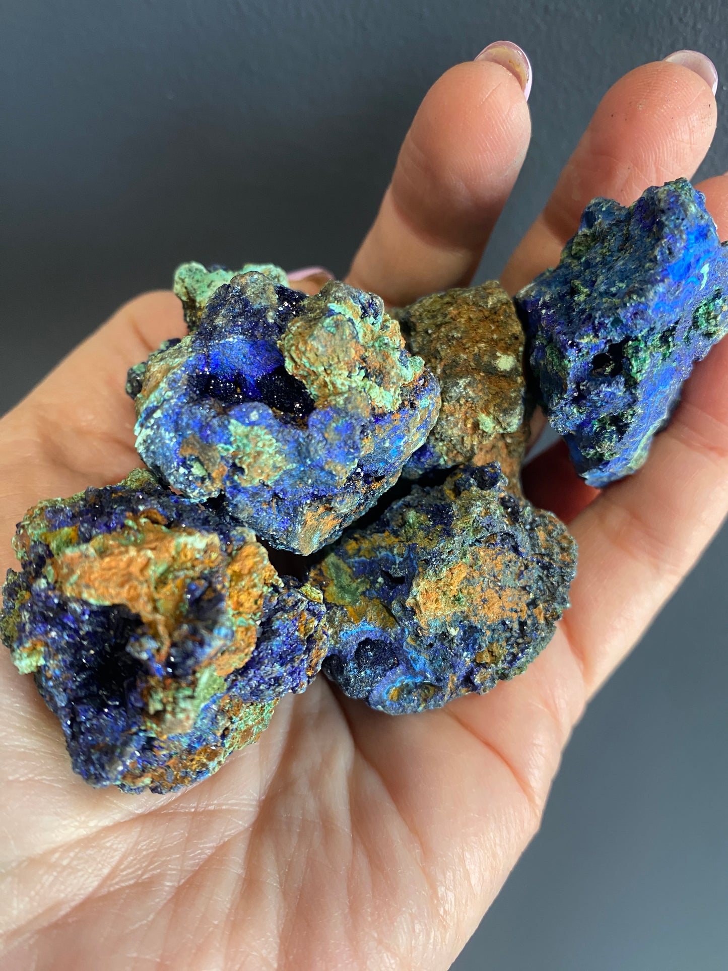 Azurite Rough Natural Specimen Raw Azurite and Malachite / Natural Azurite Specimen / Gemmy Azurite from Fujian, Guangdong Province